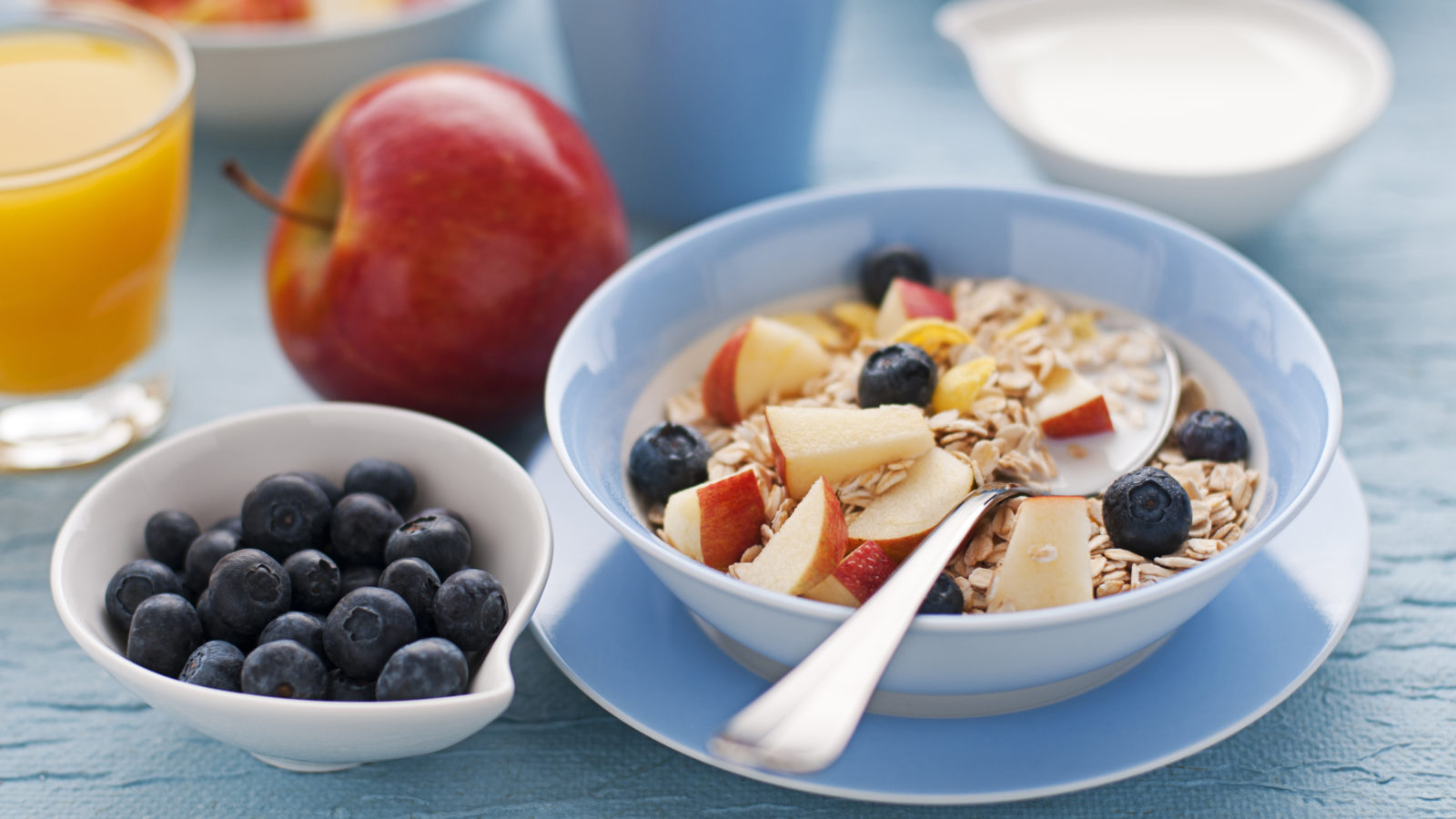 Four-Easy-Breakfast-Ideas-for-Seniors-scaled-Healthy breakfast on the table close up